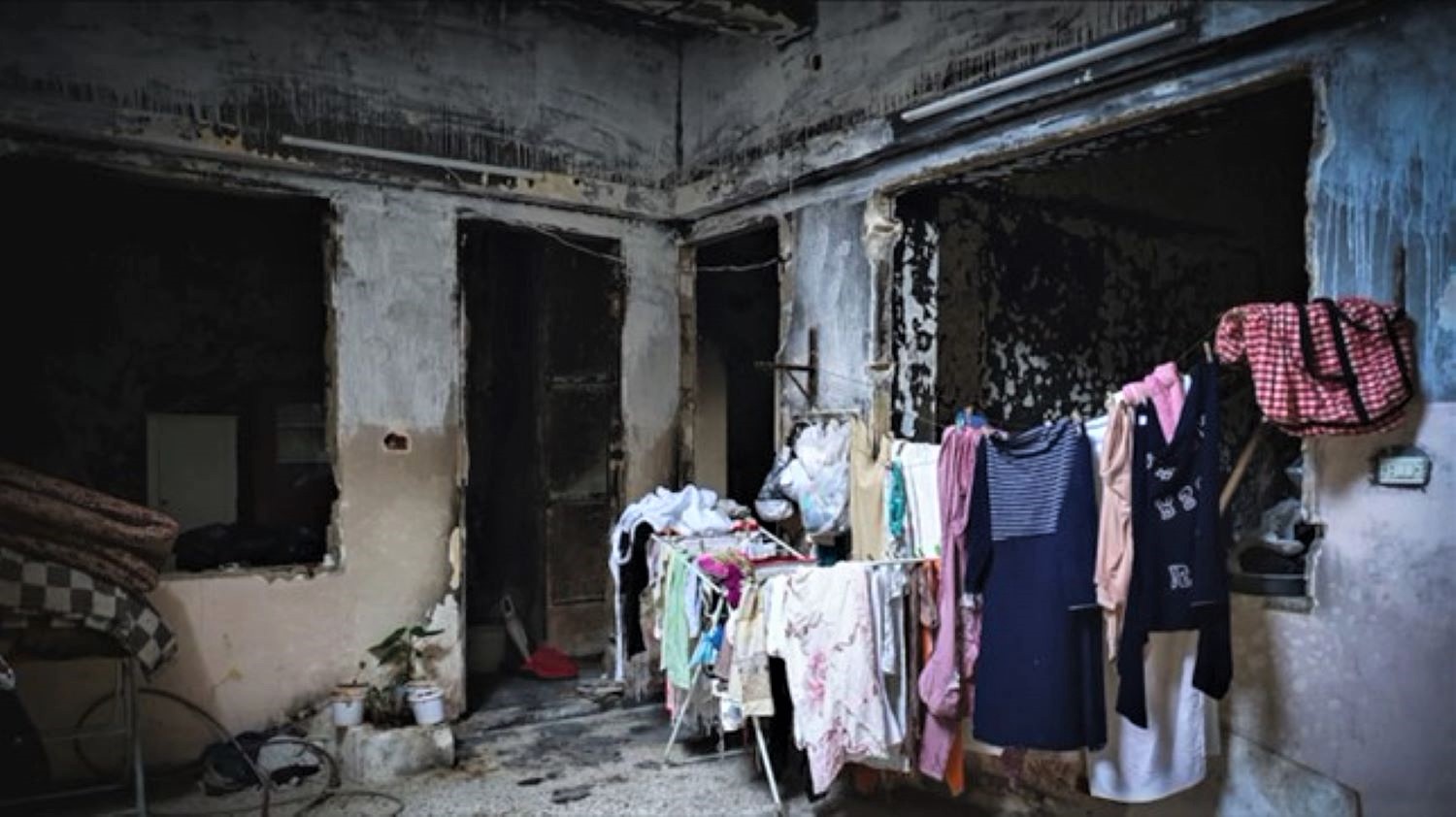 Bombet hus i Syrien