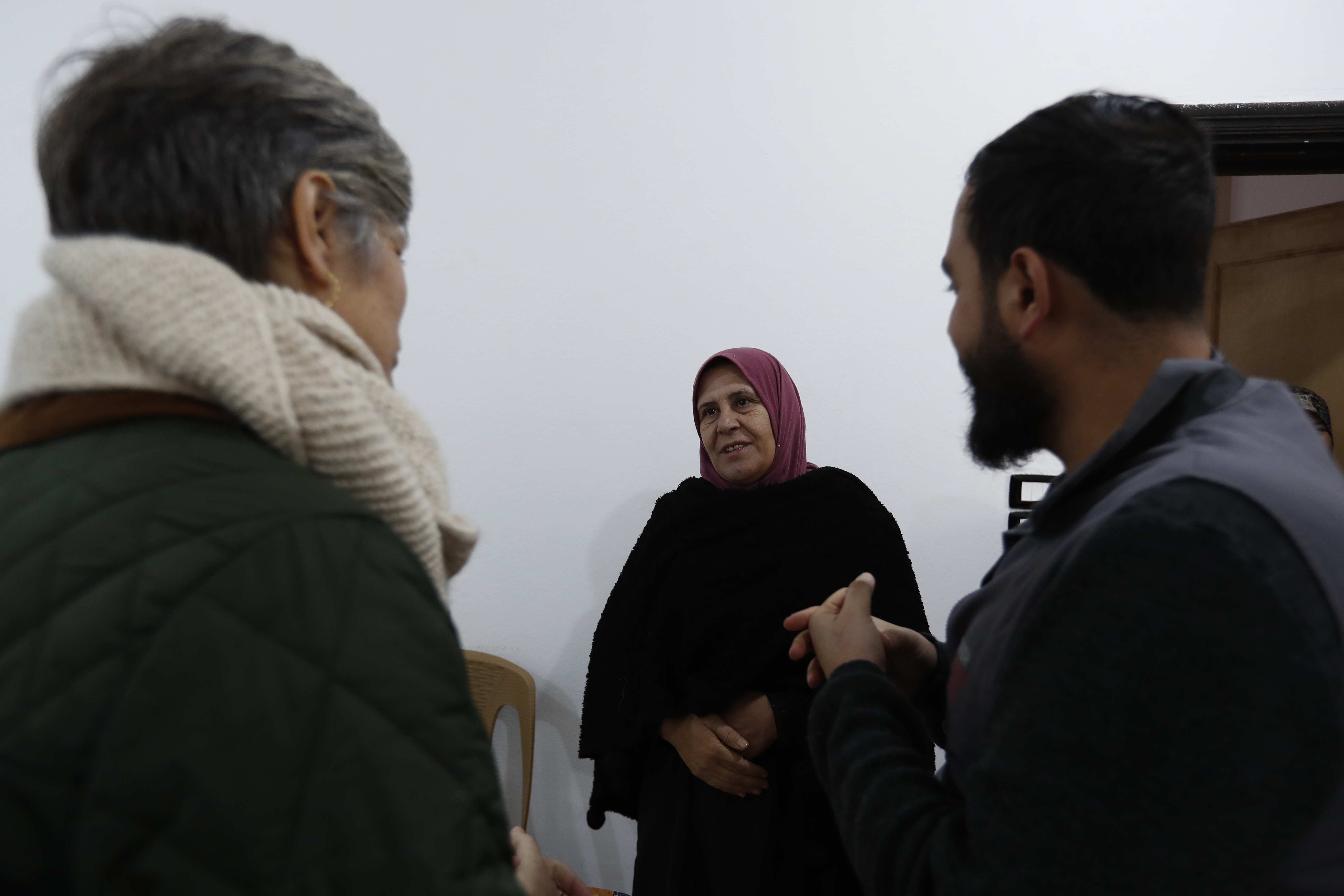 Kvinde på flugt fra Syrien
